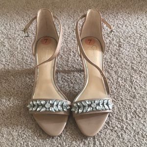 Jessica Simpson Nude Strappy Heel Size 7
